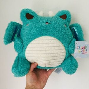🌹 NEW - Cuddle Barn Teal Green Dragon WaWa Frog Plush Toy